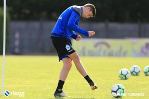 Fede Valverde entrenando en Vilalba