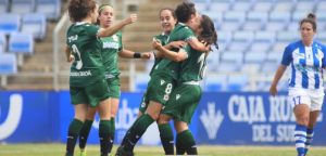 Celebración gol Dépor Femenino
