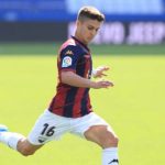 Óscar Pinchi con el Extremadura en Riazor