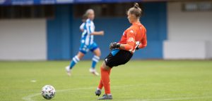 Ana Valles, portera titular del Dépor ABANCA ante el Barça B