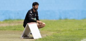 Miguel Llorente en un entrenamiento del Dépor Abanca