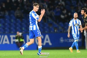 Noel fue titular en el Deportivo vs Sanse