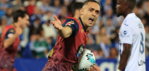 Luismi durante el Leganés - Deportivo